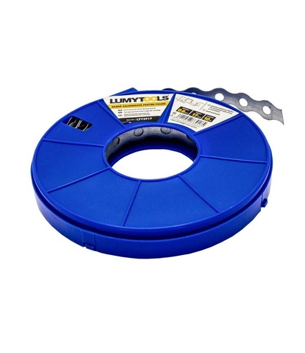 [P000387] Bandă metalică perforată galvanizată pentru fixare 17x0.8 mm x 10 ml