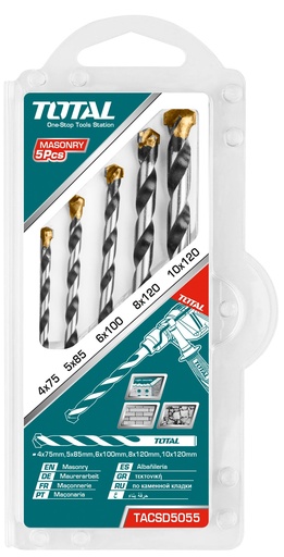 [P001118] Set burghie beton, Ø 4-10 mm, set 5 piese