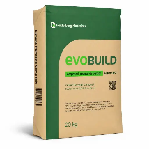 [P001209] evoBuild30 Ciment Portland Compozit CEM II/B-M(S-LL) 42,5R-20 kg/sac