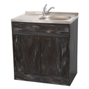 Mobilier Crina wenge pt chiuvete inox 80x50 cm