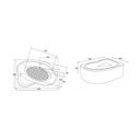 Cada Cristal colt, 1500X1000X410 mm, stg