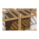 Surub pt. lemn cu cap saiba, TX 8X180 mm