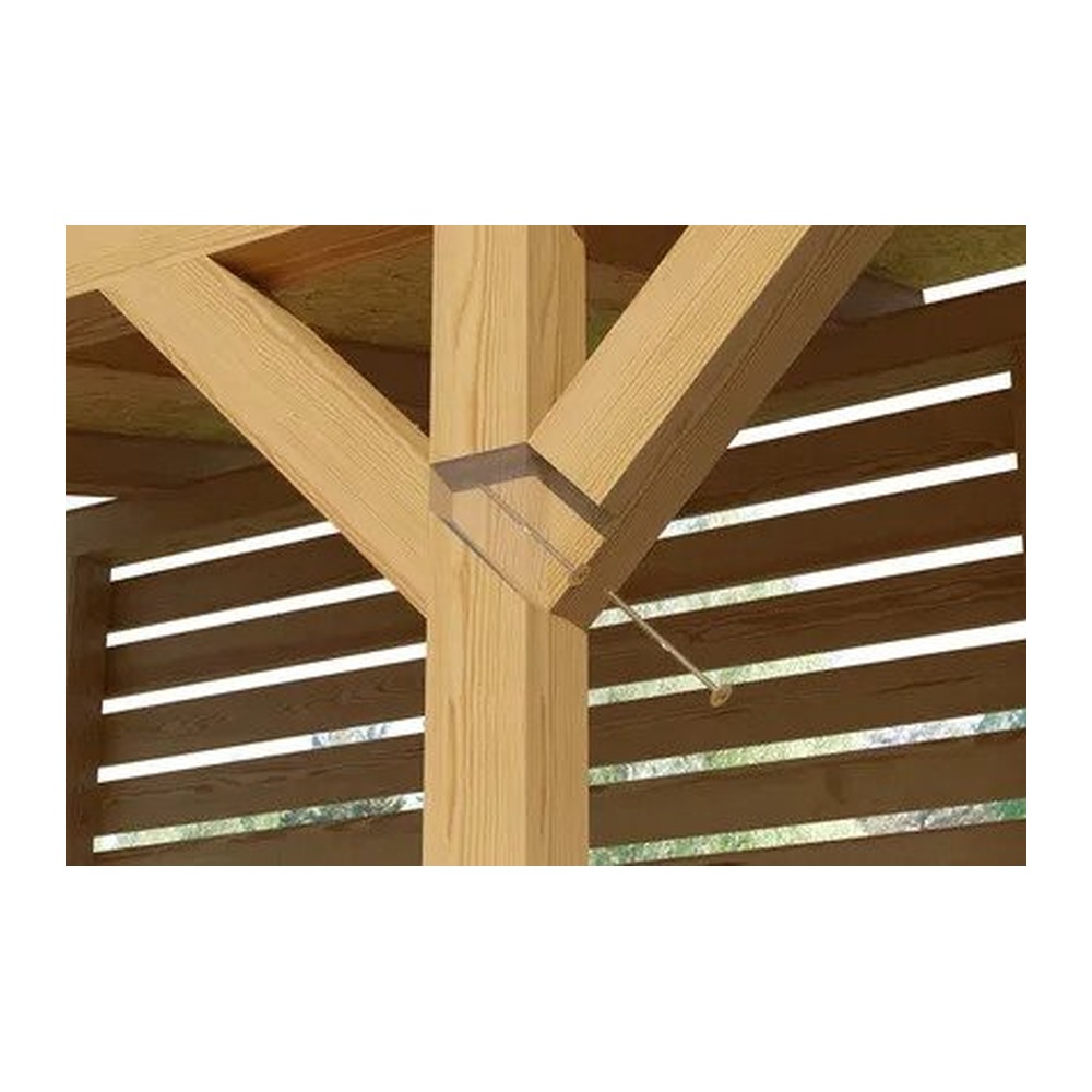 Surub pentru lemn cap saiba TX 8 x 140 zn Argintiu 