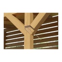 Surub pentru lemn cap saiba TX 8 x 260 zn Argintiu