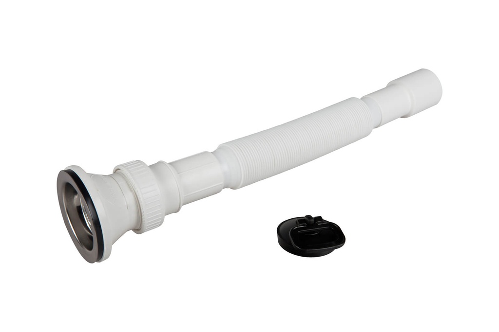 Racord flexibil-extensibil cu iesire Ø32-40 si ventil 1”1/2 cu dop cu maner