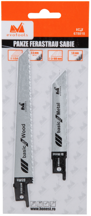 Panza ferastrau sabie lemn/metal 2 buc/set