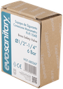 Supapa de siguranta conexiune manometru 1048, D.1/2" FE, 1/4" FI, 3 bari
