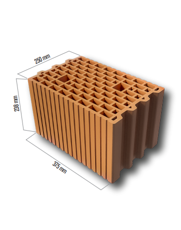 Cărămidă Brikston BKS 25 NF, 375x250x238 mm, 60 buc/palet