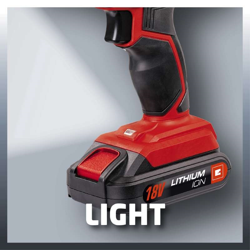 Mașină de găurit/înșurubat TC-CD 18-2 Li cu 2 acumulatori 18 V Li-Ion, 38 Nm