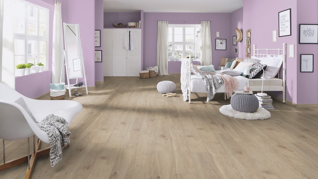 Parchet laminat Krono Original, Castello Classic K406 Stejar Eurus, AC4, 1285x192x8 mm