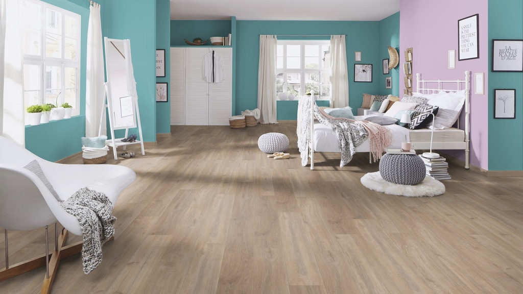 Parchet laminat Krono Original Variosept Classic 5966, Khaki Oak, 1285x192x8 mm