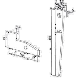 Pana mare metal cofrare 36x25x173x5 mm