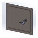 Usita vizitare inox cu încuietoare 150x200 mm