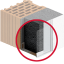 Profil clip-on PVC cu plasa fibra, montaj profil soclu, alb 2 m