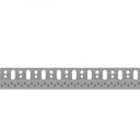 Profil de soclu U. din aluminiu pentru termosistem, 1 x 153 x 2500 mm