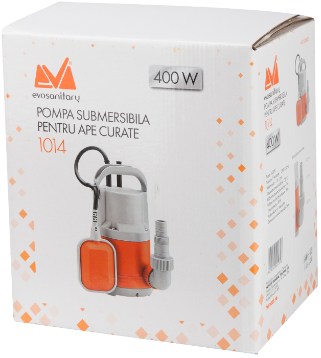 POMPA SUBMERSIBILĂ CU CARCASA PVC 1014 400w