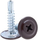 Șurub autoforant cu cap plat, 4.2x 16/Ph2 RAL 8017, 500 buc
