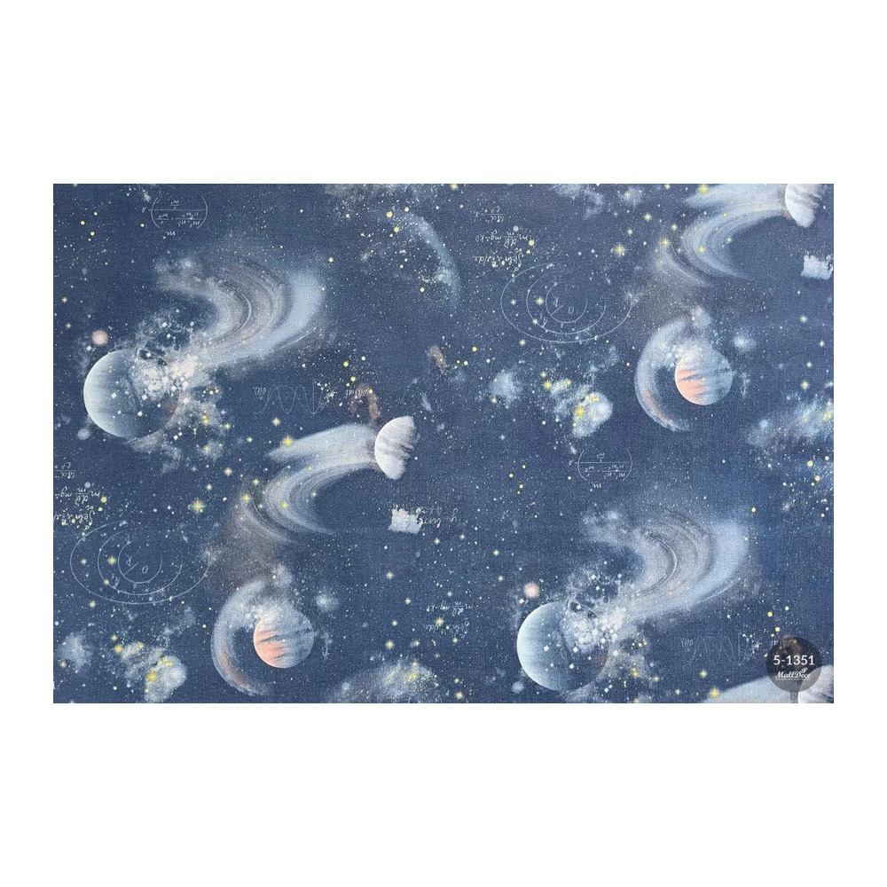 Tapet vinil COSMOS decor albastru inchis art. 5-1351