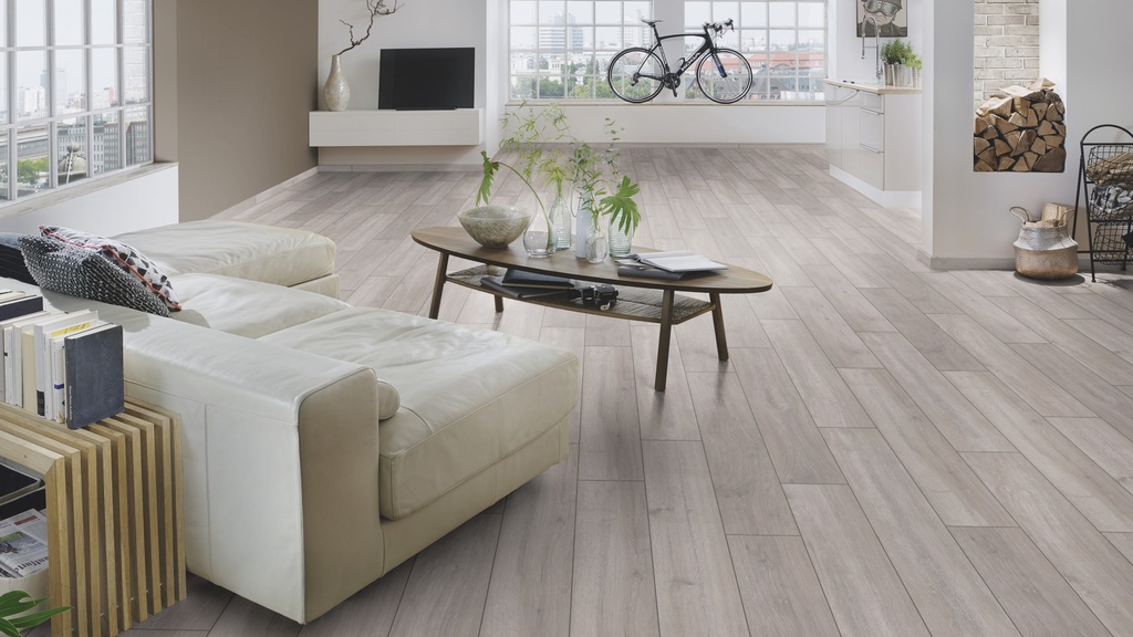 Parchet laminat Krono Original, 5946 Rockford Oak Planked, AC5,1285x192x12 mm, 1.48 mp