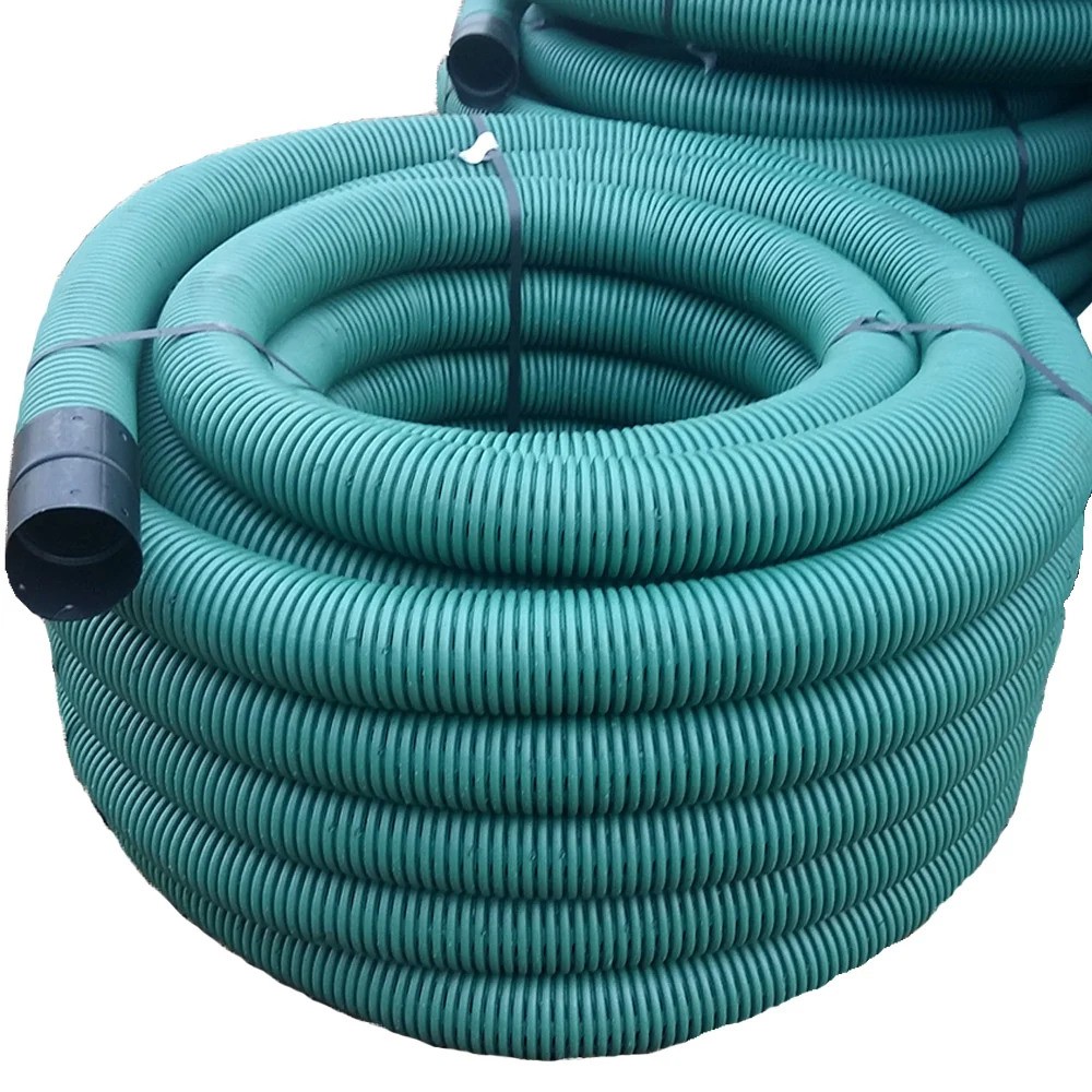 Țeavă flexibilă corugată dren verde Ø110 mm 360 50c-v1, 50 m