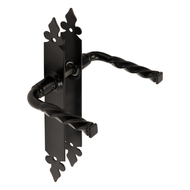 Manere din metal, vopsit negru, Lilia fara sild