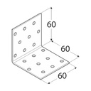 KM4 - Colțar perforat 60x60x60x2,0 mm