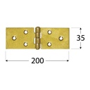 Balama pentru construcții 200x35x1,5 mm