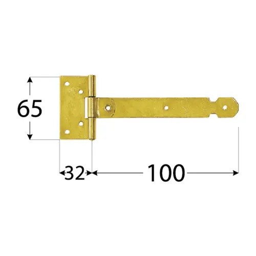 Balama pentru poartă (sarcină ușoară) 100x25x1,5mm