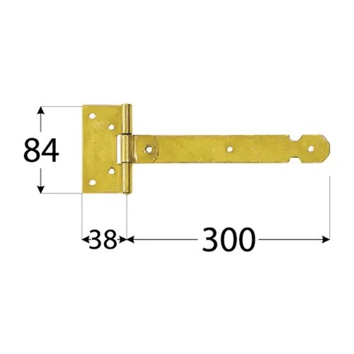 Balama pentru poartă (sarcină ușoară) 300x30x2,0mm