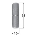 Balama sudabilă cu bilă 16x65 mm