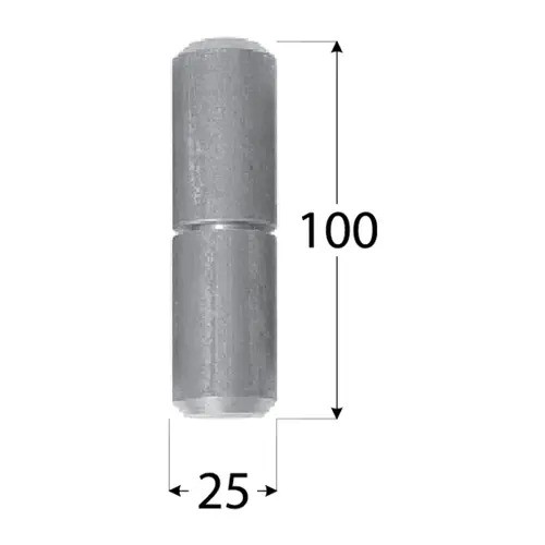 Balama sudabilă cu bilă 25x100 mm