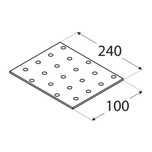 PP13 - Placă perforată 240x100x2,0 mm