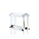 Scara din aluminiu, home, cu 2 fete, 3 trepte, 125 kg