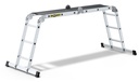 Scara Profesionala din aluminiu 4x3 trepte, 150 kg, universala echipata cu platforma