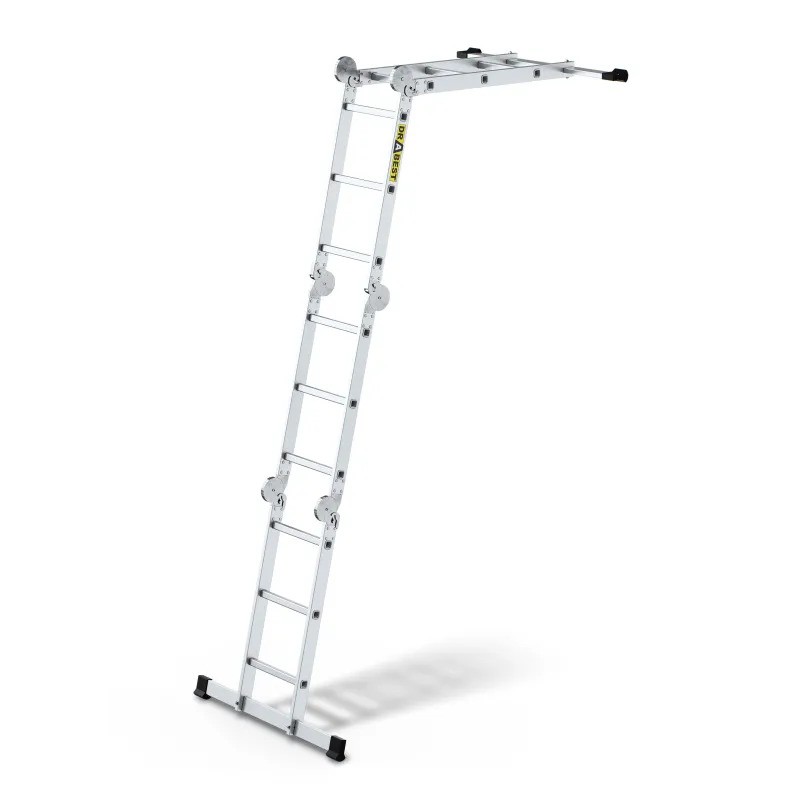 Scara Profesionala din aluminiu 4x3 trepte, 150 kg, universala echipata cu platforma
