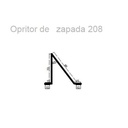 Opritor de zăpadă RAL7016 gri pentru țiglă metalică 0,4x208x2000 mm