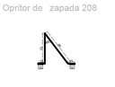 Opritor de zăpadă ZINCAT pentru țiglă metalică 0,4x208x2000 mm