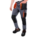 Pantalon PROMAN strech 250 grame, talie gri, portocaliu