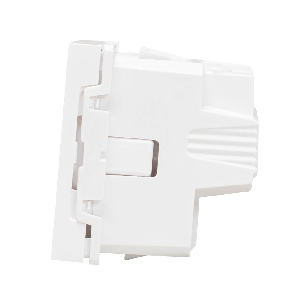 Priză simplă cu împământare, protecție copii, Schneider Unica albă 16A 2 poli