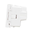 Priză simplă cu împământare, protecție copii, Schneider Unica albă 16A 2 poli