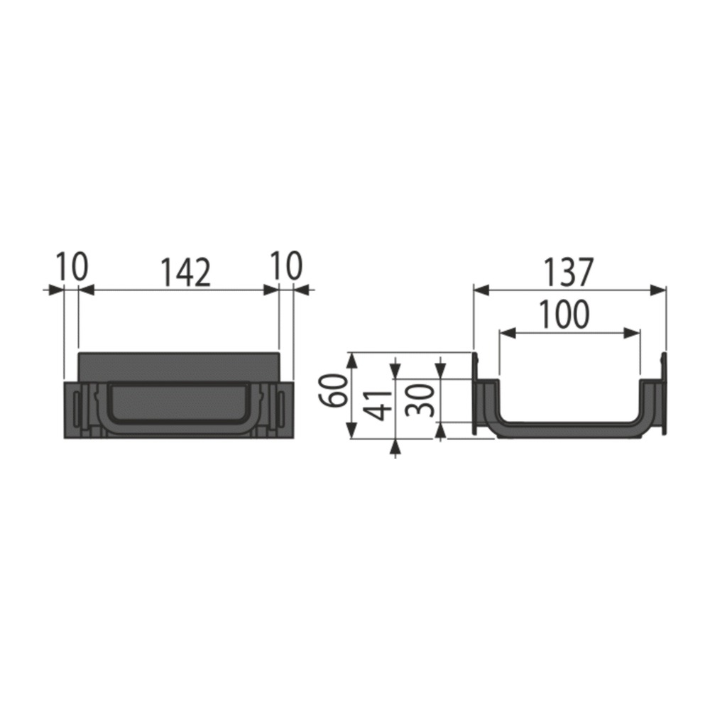 Piesa de conectare AVZ-P015 a canalului de scurgere exterior AVZ112