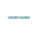 List ceramic decor 200x50 mm, vase, verde