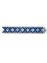 List ceramic decor 250x80 mm, romb, black and blue