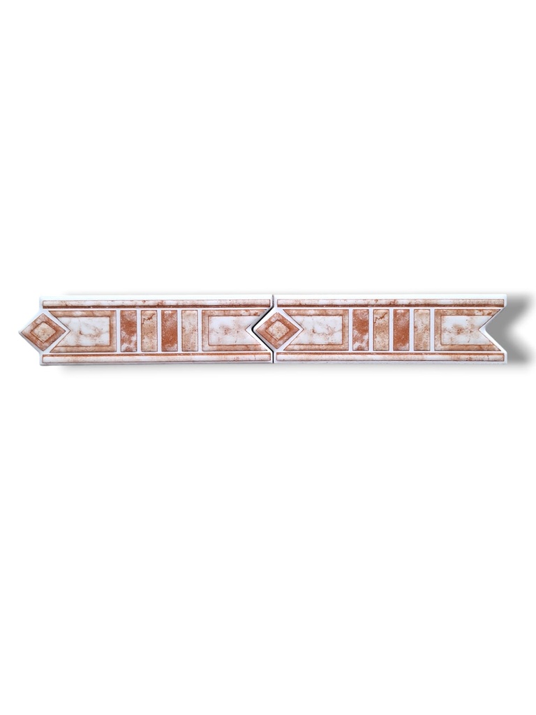 List ceramic decor 20x60 mm, fugurine, maro