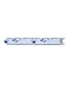 List ceramic decor 200x50 mm, flori, albastru, alb