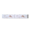 List ceramic decor 200x60 mm, marble maro, alb