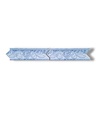 List ceramic decor 250x80 mm, albastru