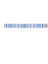 List ceramic decor 250x50 mm, albastru, roz, alb, albastru deschis 