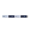List ceramic decor 250x50 mm, fugurine, blue and magenta
