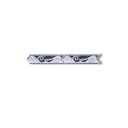 List ceramic decor 200x60 mm, alb, black